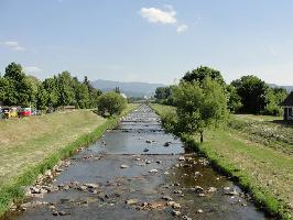 Lehener Brcke: Ostansicht Dreisam