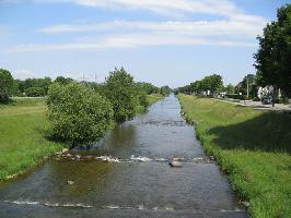 Lehener Brcke: Dreisam Westansicht