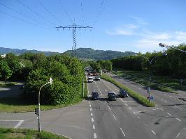 Mundenhofer Steg: Südblick Besanconallee