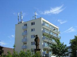 Westansicht Nepomukfigur Nepomukbrcke Zhringen