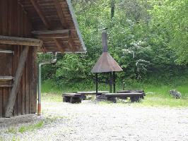Opfinger Hütte: Grillstelle