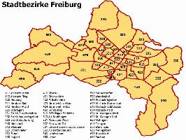 Stadtbezirke Freiburg