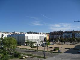 Stadtteilpark Rieselfeld: Blick Glashaus