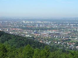 Zhringer Burg: Blick Freiburg Brhl