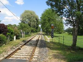 Bahnhof Wasenweiler: Ostblick