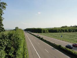 Autobahnbrcke Kenzingen-Oberhausen: Sdblick