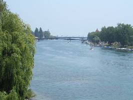 Westansicht Fahrradbrücke Seerhein Konstanz
