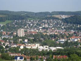 Bergweg: Blick Lrrach Nord