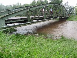 Dreisambrücke Buchheim: Hochwasser