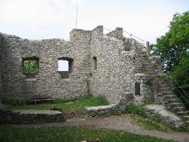 Burg Neuenfels: Westwand Innenhof