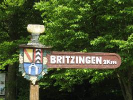 Schwrze Britzingen: Ortshinweis Britzingen