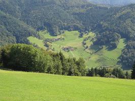 Breitenackerhtte Mnstertal: Blick Stollenbachtal