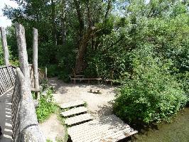 Auen-Wildnispfad Neuried: Sitzgelegenheiten Lehnerrheinbrcke