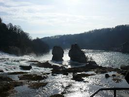 Rheinfallfelsen: Ostansicht