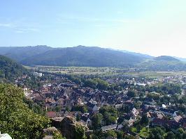 Burg Staufen: Blick Altstadt Staufen