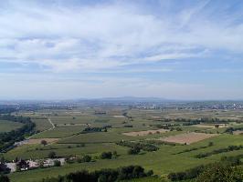 Burg Staufen: Blick Kaiserstuhl