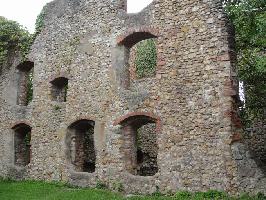 Burg Staufen: Palas Innenwand