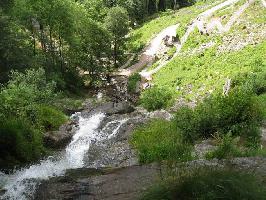 Blick Fallkante Hauptstufe Todtnauer Wasserfall