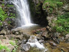 Todtnauer Wasserfall: Trog an oberer Fallstufe