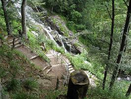 Todtnauer Wasserfall: Treppen am Hauptfall