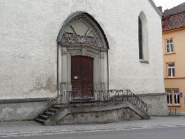 Franziskanerkirche Überlingen: Eingangsportal