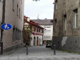 Franziskanerstrae berlingen: Blick Steinhausgasse