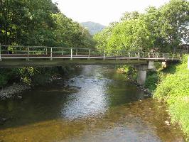 Jungfernsteg: Blick Elztalbahn