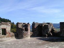 Bergfried Kastelburg:  Aussichtsplattform