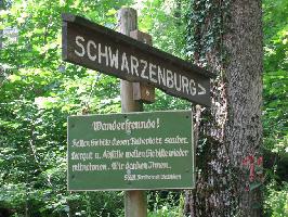 Schwarzenburg: Hinweisschild