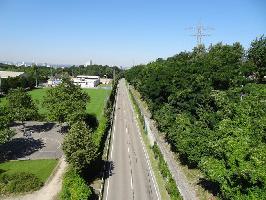 Schlaichturm Weil am Rhein: Westblick B317