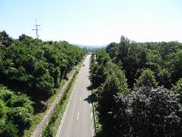 Schlaichturm Weil am Rhein: Ostblick B317