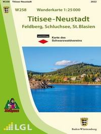 Wanderkarte Titisee-Neustadt (W258)