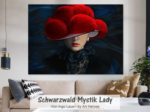 digitaler Kunst Bild Schwarzwald Mystik Lady Gersbach (Südschwarzwald)