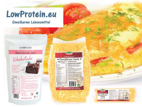 MICA NUTRITION und cambooke Deutschland - Proteinarme Lebensmittel