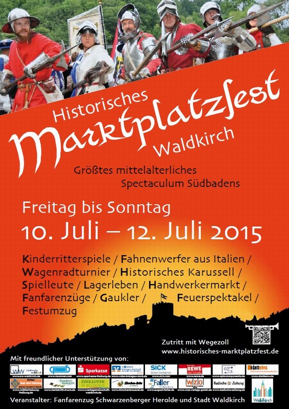 Historisches Marktplatzfest Waldkirch 2015