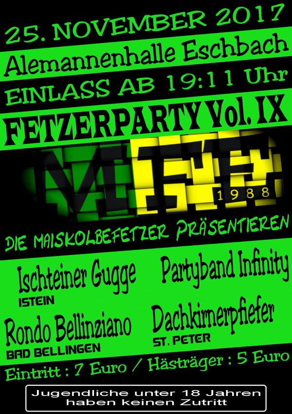 Fetzerparty Eschbach 2017