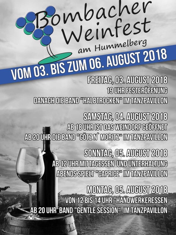 Weinfest Bombach 2018