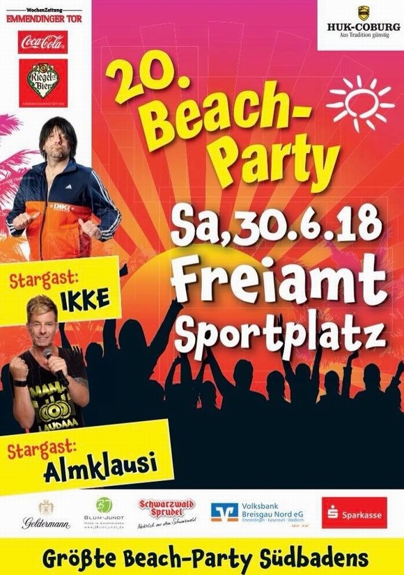Sommer-Beach-Party Freiamt 2018