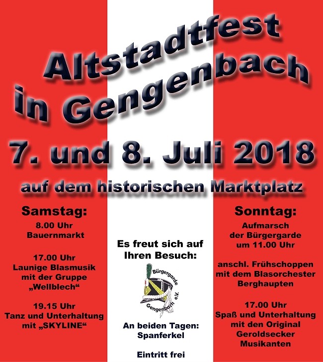 Altstadtfest Gengenbach 2018