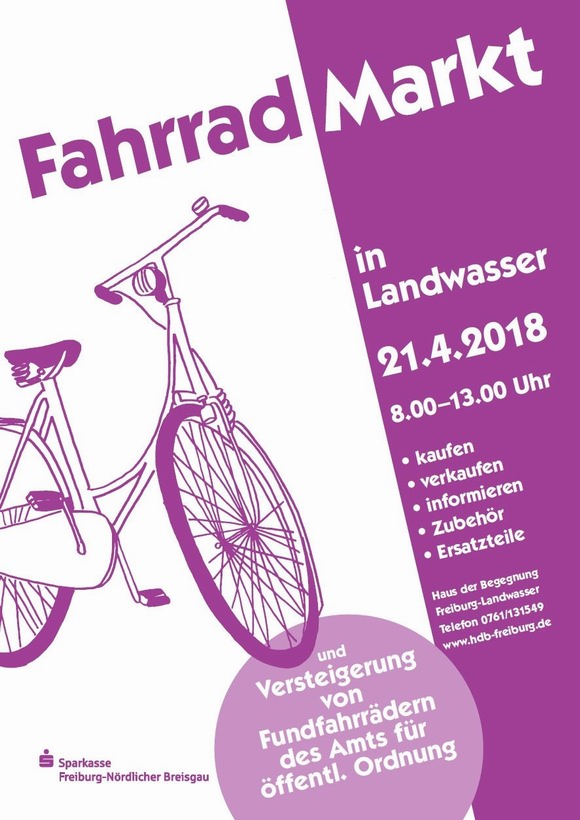 Fahrradmarkt Freiburg-Landwasser 2018
