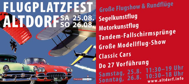 Flugplatzfest Altdorf 2018