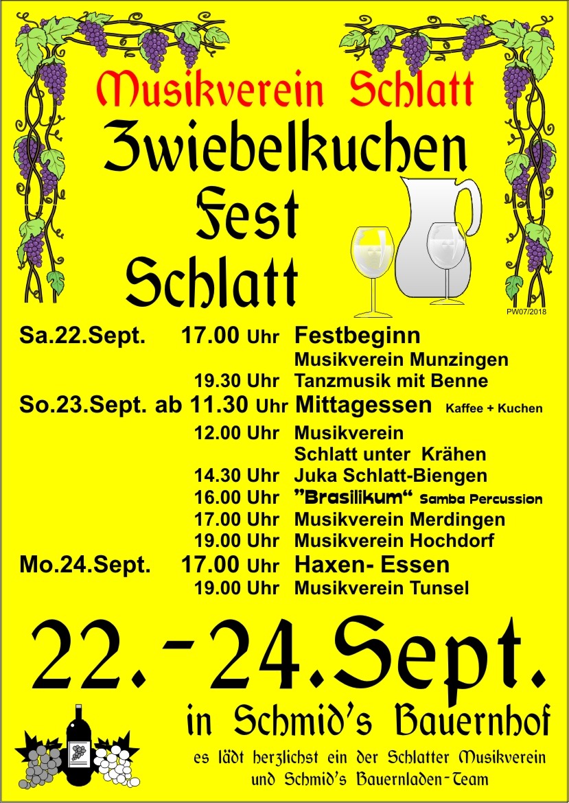 Zwiebelkuchenfest Schlatt 2018