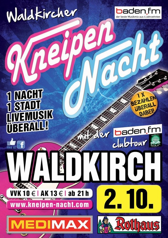 Kneipen-Nacht Waldkirch Herbst 2018