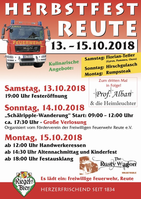 Feuerwehrfest Reute im Breisgau 2018
