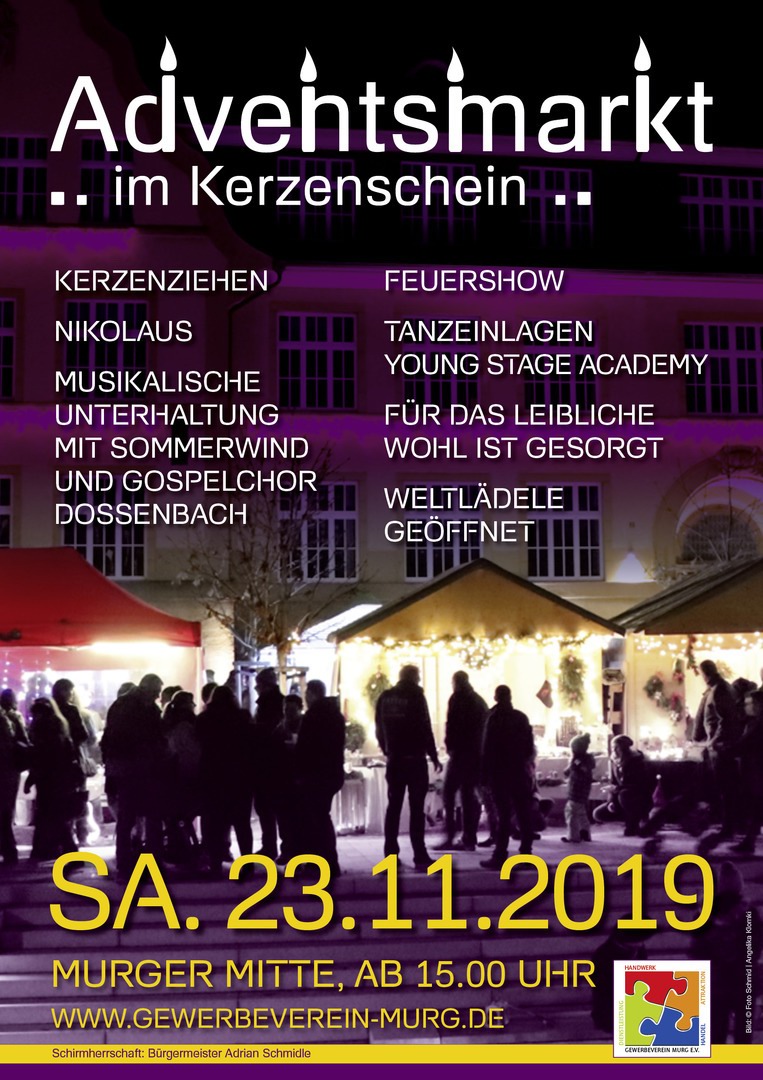 Adventsmarkt im Kerzenschein Murg 2019 Adventsmarkt im Kerzenschein Murg 2019