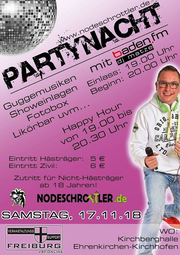 Nodeschrottler Partynacht Ehrenkirchen 2018