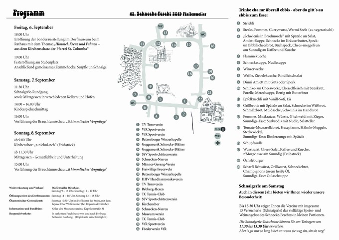 Schnecke-Fescht Pfaffenweiler 2019