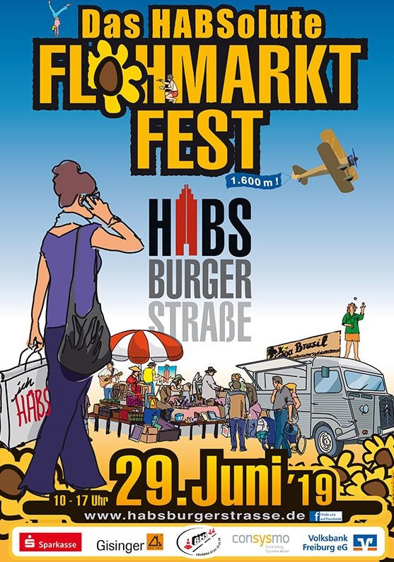 Straenfest & Flohmarkt Habsburgerstrae Freiburg 2019