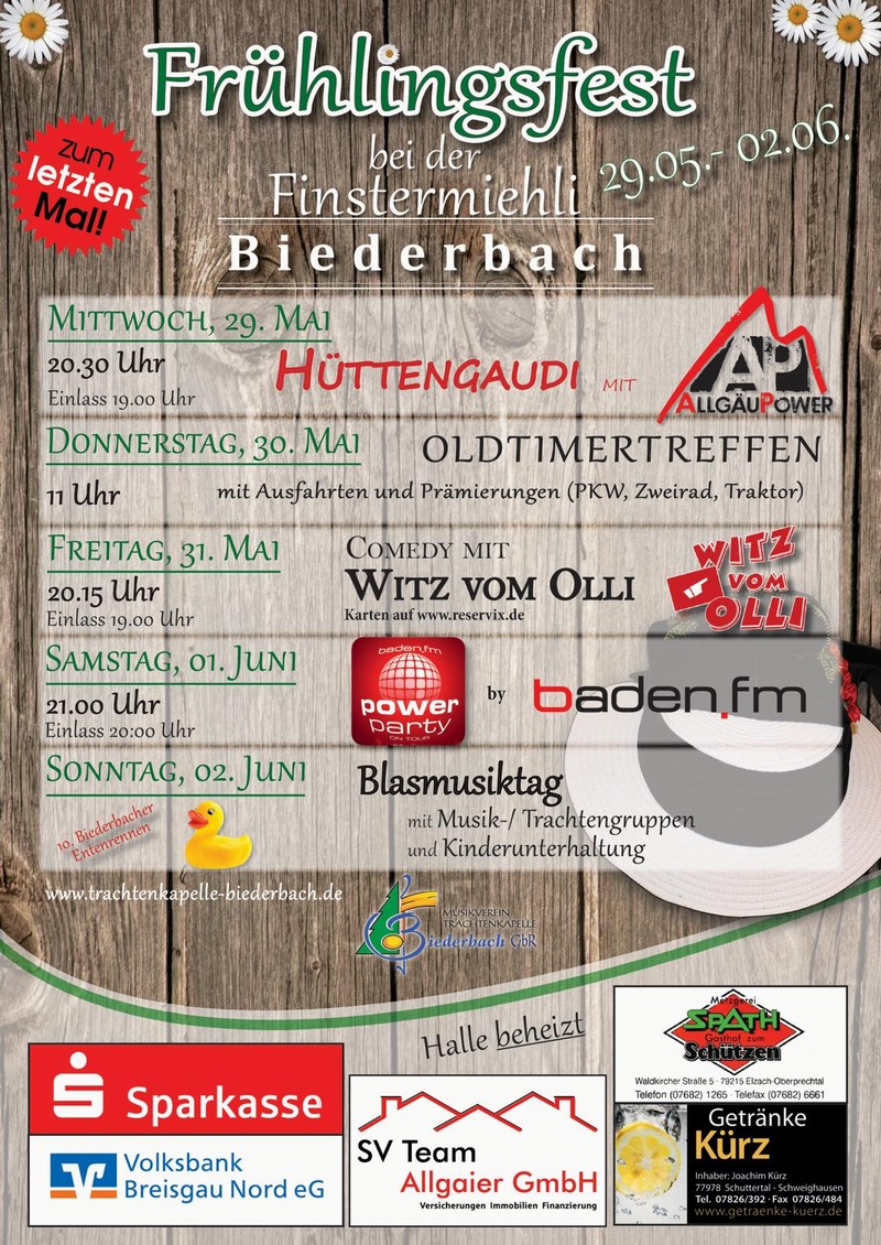 Frühlingsfest Biederbach 2019 Frühlingsfest Biederbach 2019