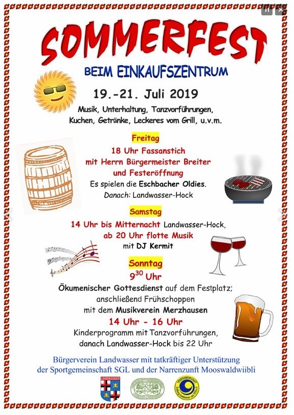 Sommerfest Freiburg-Landwasser 2019 Sommerfest Freiburg-Landwasser 2019